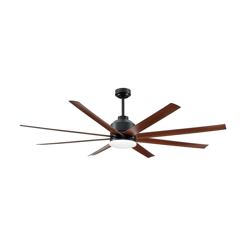 Sort og mørk trækornet traditionel loftsventilator med lys Sort og mørk trækornet traditionel loftsventilator med lys