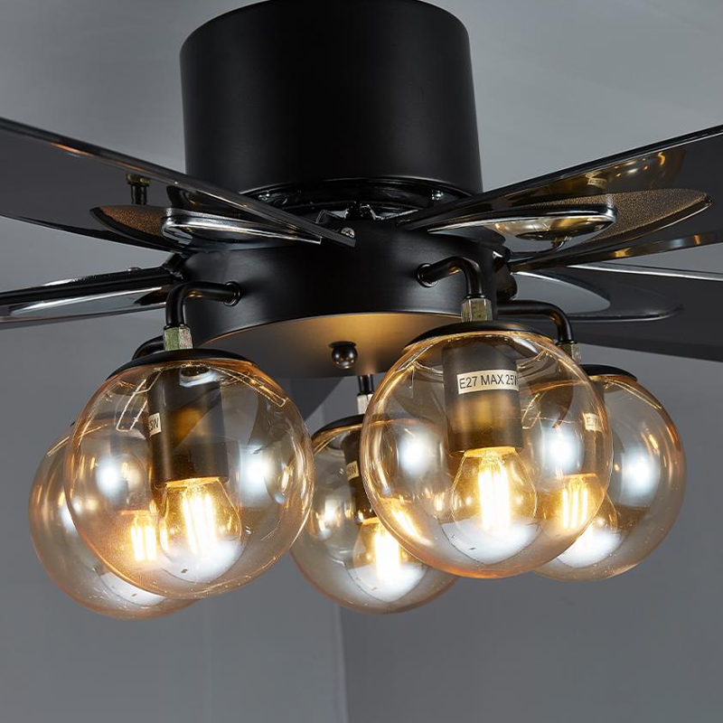 Stor størrelse ABS blade loftsventilator med lys