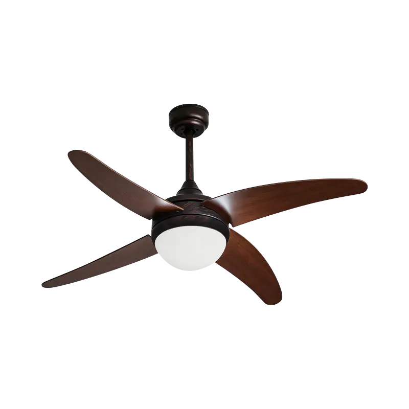 Krydsfiner blade loftsventilator med lys