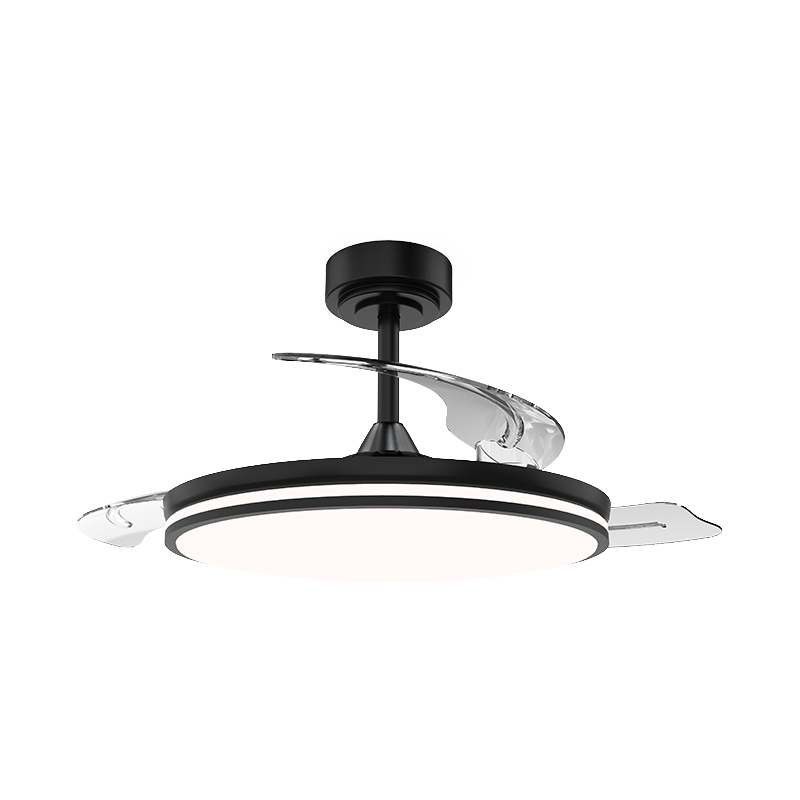 Stillegående loftsventilator med usynlige blade