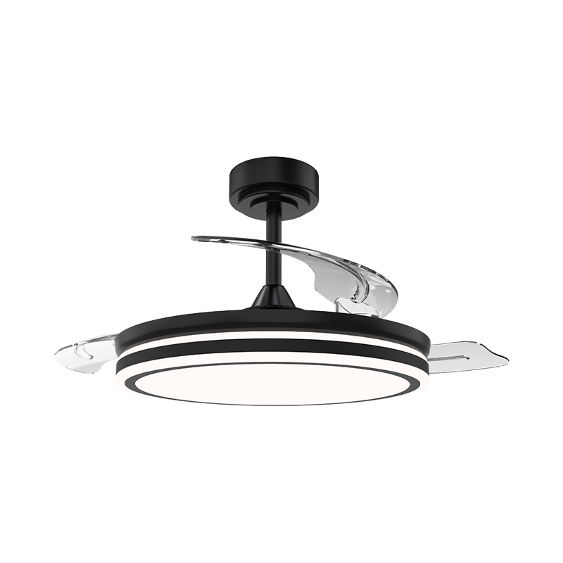 Stillegående loftsventilator med usynlige blade