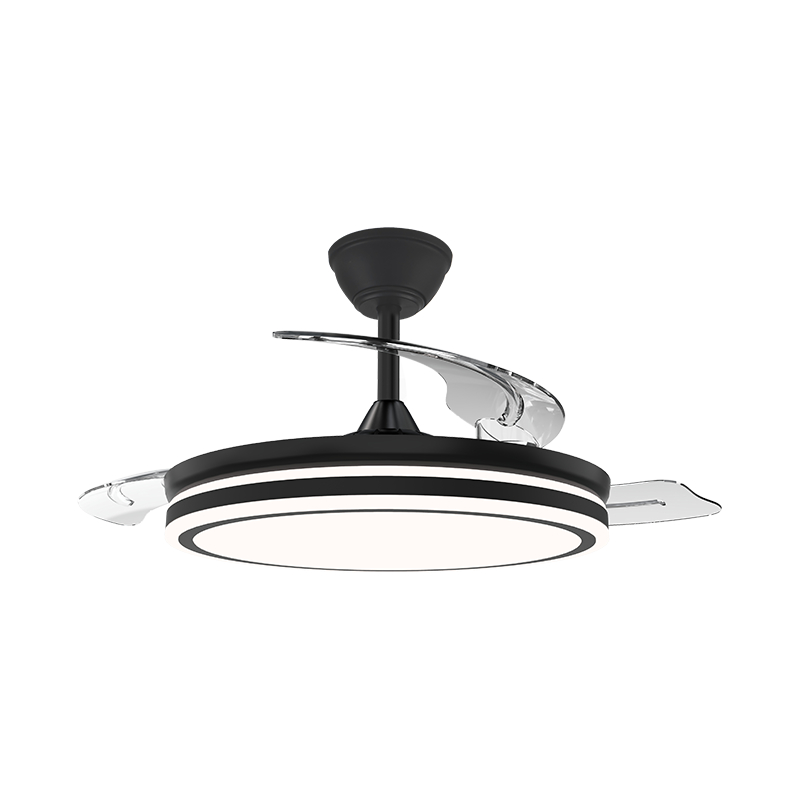 Stillegående loftsventilator med usynlige blade