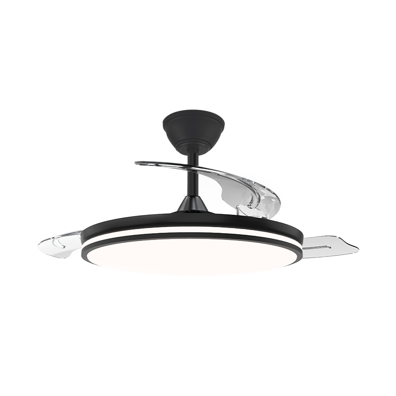 Stillegående loftsventilator med usynlige blade