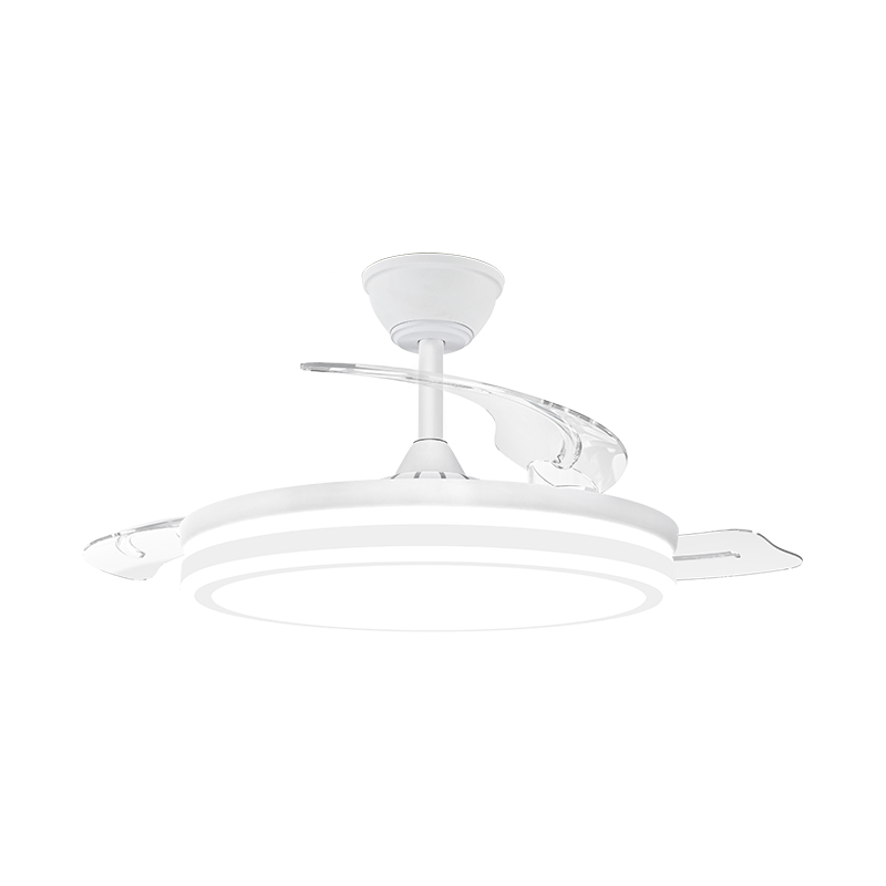 Stillegående loftsventilator med usynlige blade