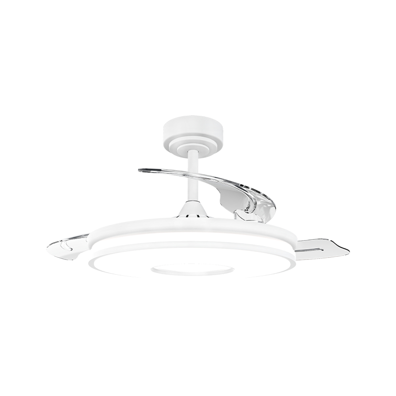 Stillegående loftsventilator med usynlige blade