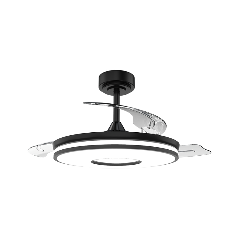 Stillegående loftsventilator med usynlige blade