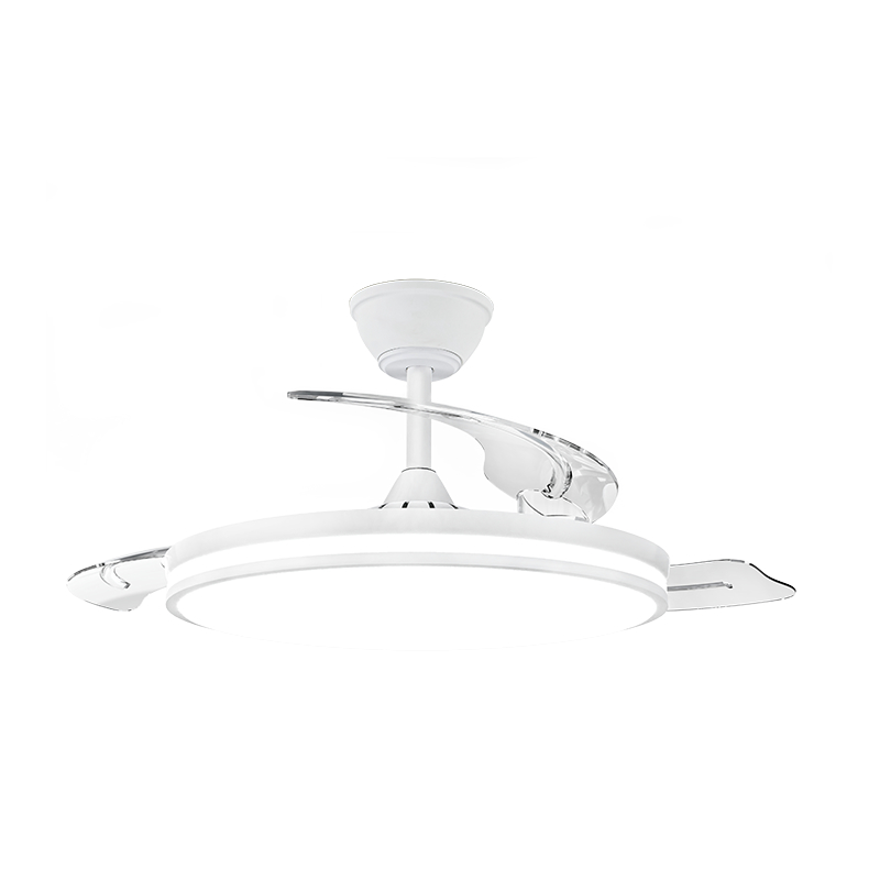Stillegående loftsventilator med usynlige blade