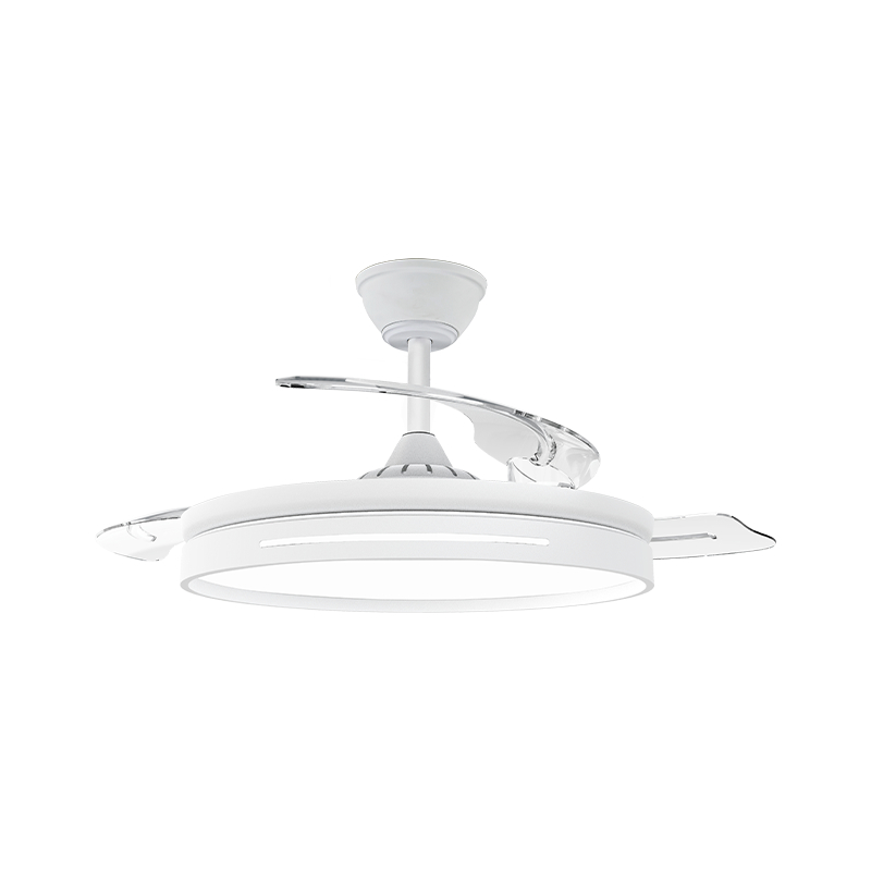 Stillegående loftsventilator med usynlige blade