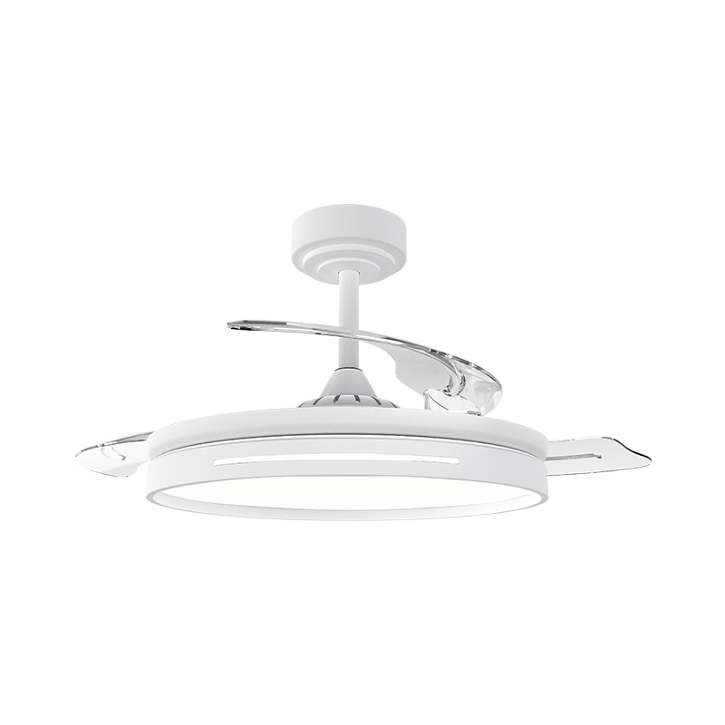 Stillegående loftsventilator med usynlige blade