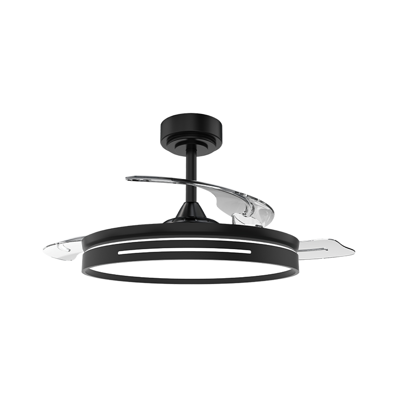Stillegående loftsventilator med usynlige blade