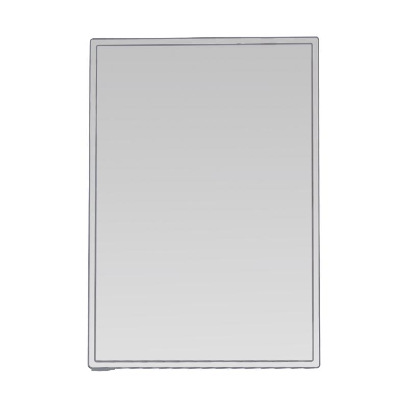 Aluminiumslegering vandtæt enkeltdørs LED badeværelsesspejlskab Aluminiumslegering vandtæt enkeltdørs LED badeværelsesspejlskab