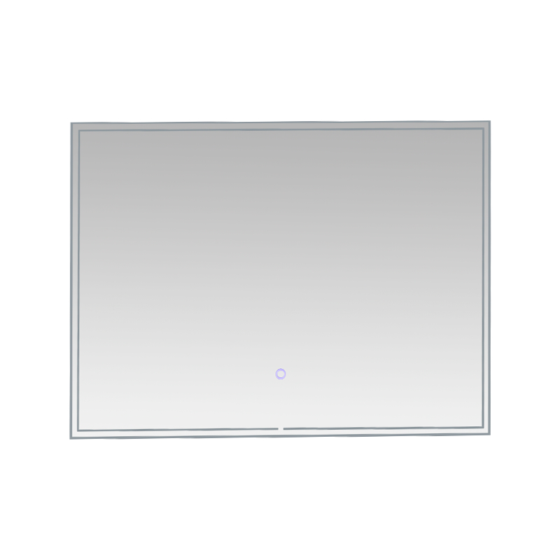 Aluminiumsramme LED Smart dæmpning Afdugning Baggrundsbelyst badeværelsesspejl