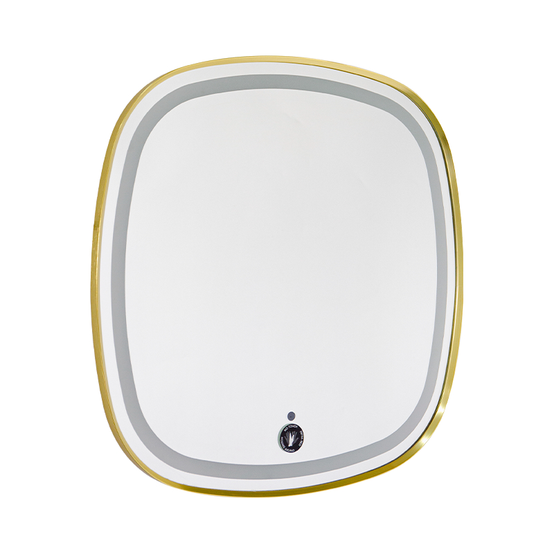 Aluminiumsramme LED Smart dæmpning Afdugning Baggrundsbelyst badeværelsesspejl