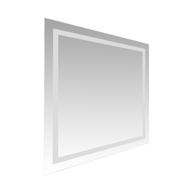 Aluminiumsramme LED Smart dæmpning Afdugning Baggrundsbelyst badeværelsesspejl