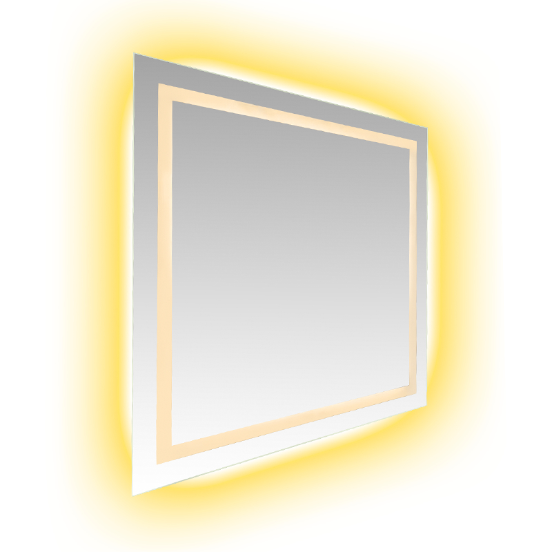 Aluminiumsramme LED Smart dæmpning Afdugning Baggrundsbelyst badeværelsesspejl