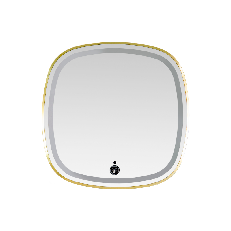 Aluminiumsramme LED Smart dæmpning Afdugning Baggrundsbelyst badeværelsesspejl